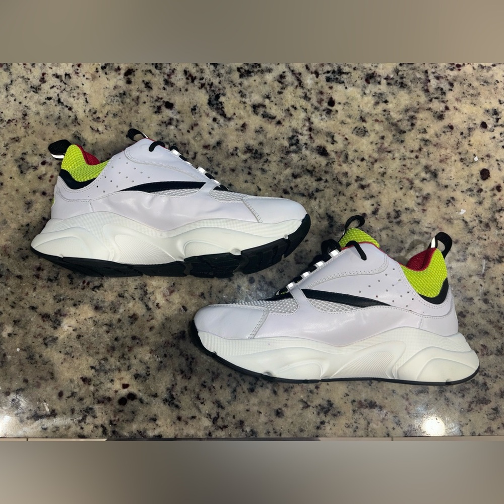 COPY DIOR B22 GREEN YELLOW WHITE SNEAKER SZ 7.5 (41) - Picture 10 of 12